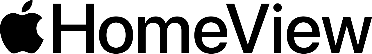 El logo de HomeView.